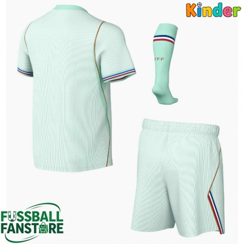 Frankreich Replik Auswärtstrikot Kinder WM 2026 Kurzarm (+ Kurze Hosen)